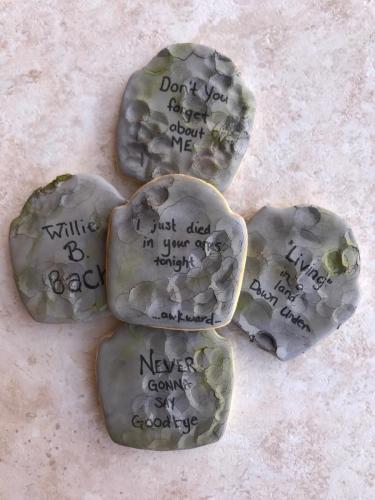 Cracked Tombstone Cookies